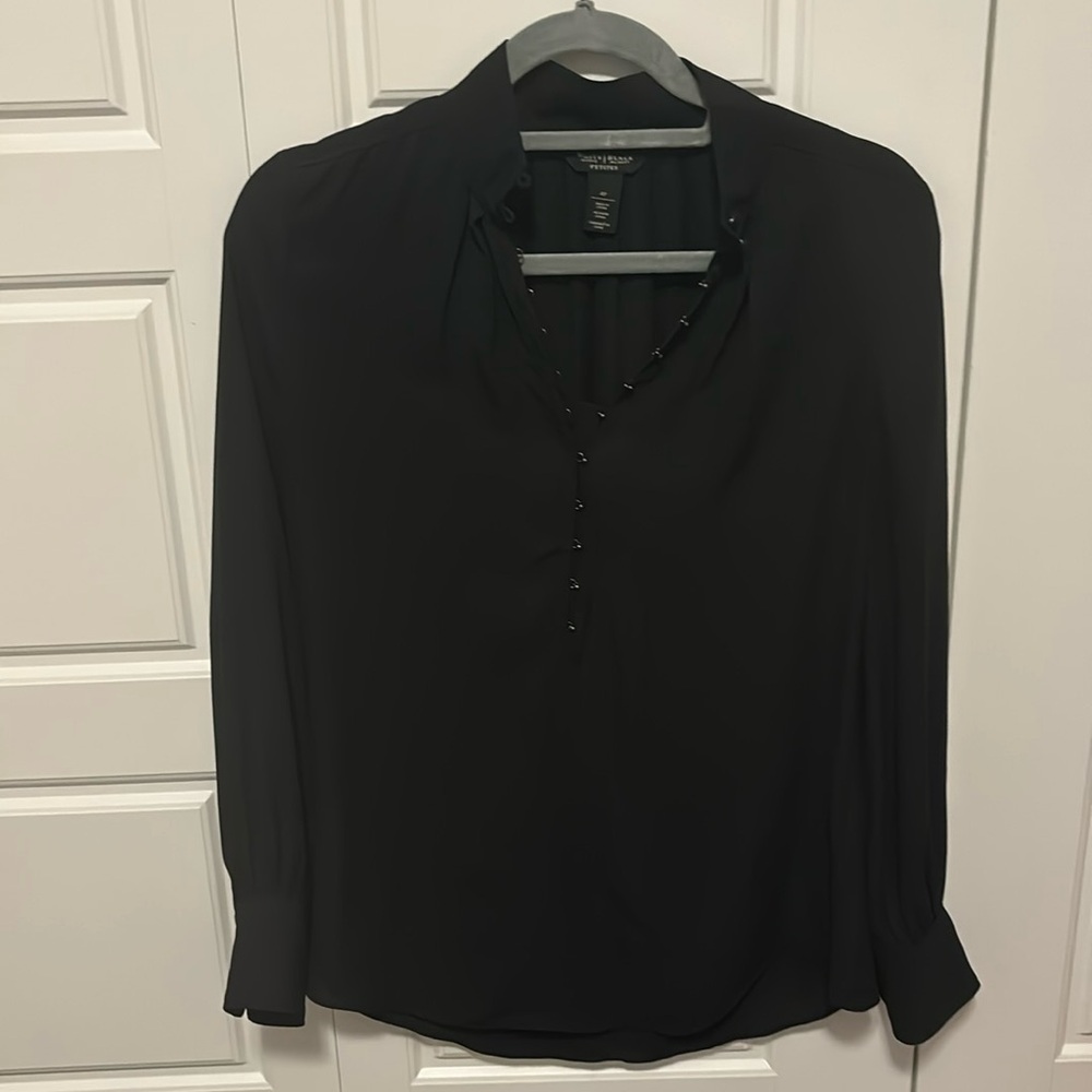 White Market Black House blouse